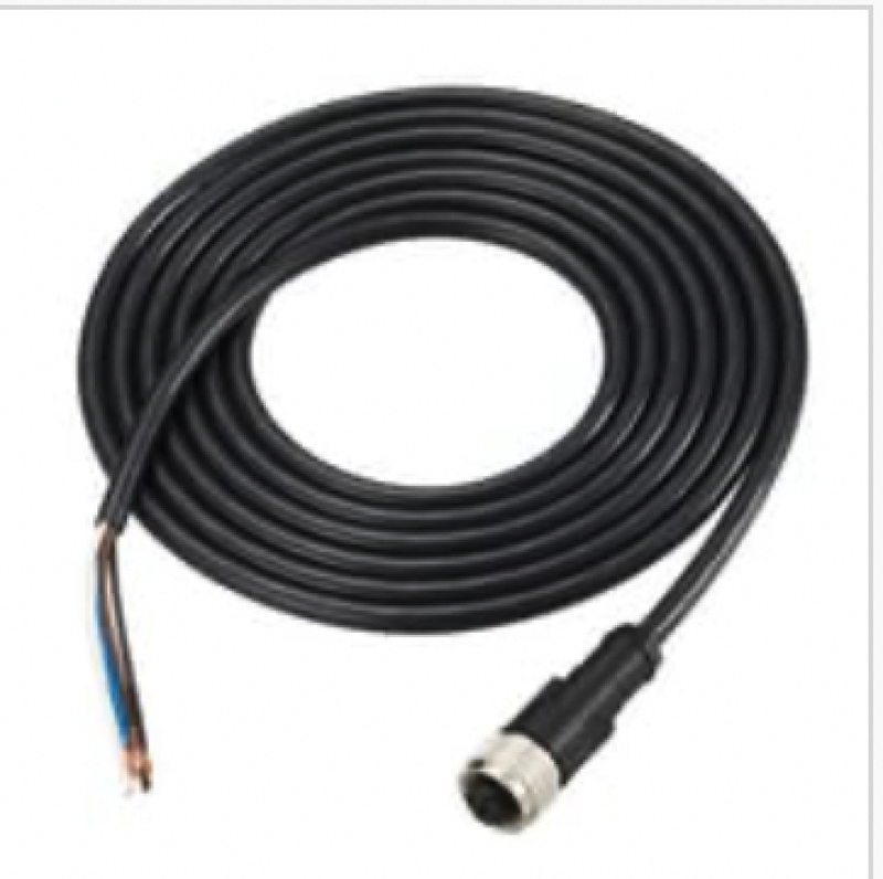 Keyence OP-87634 Laser Sensor Connector Cable, M12 Straight, 2 Long, Standard - Image 1