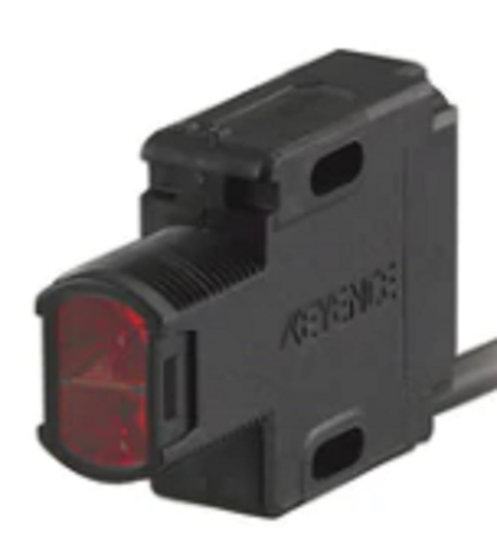 Keyence PZ-G102B Photoelectric Sensor, Threaded Mount Reflective Cable Type, NPN - Image 1