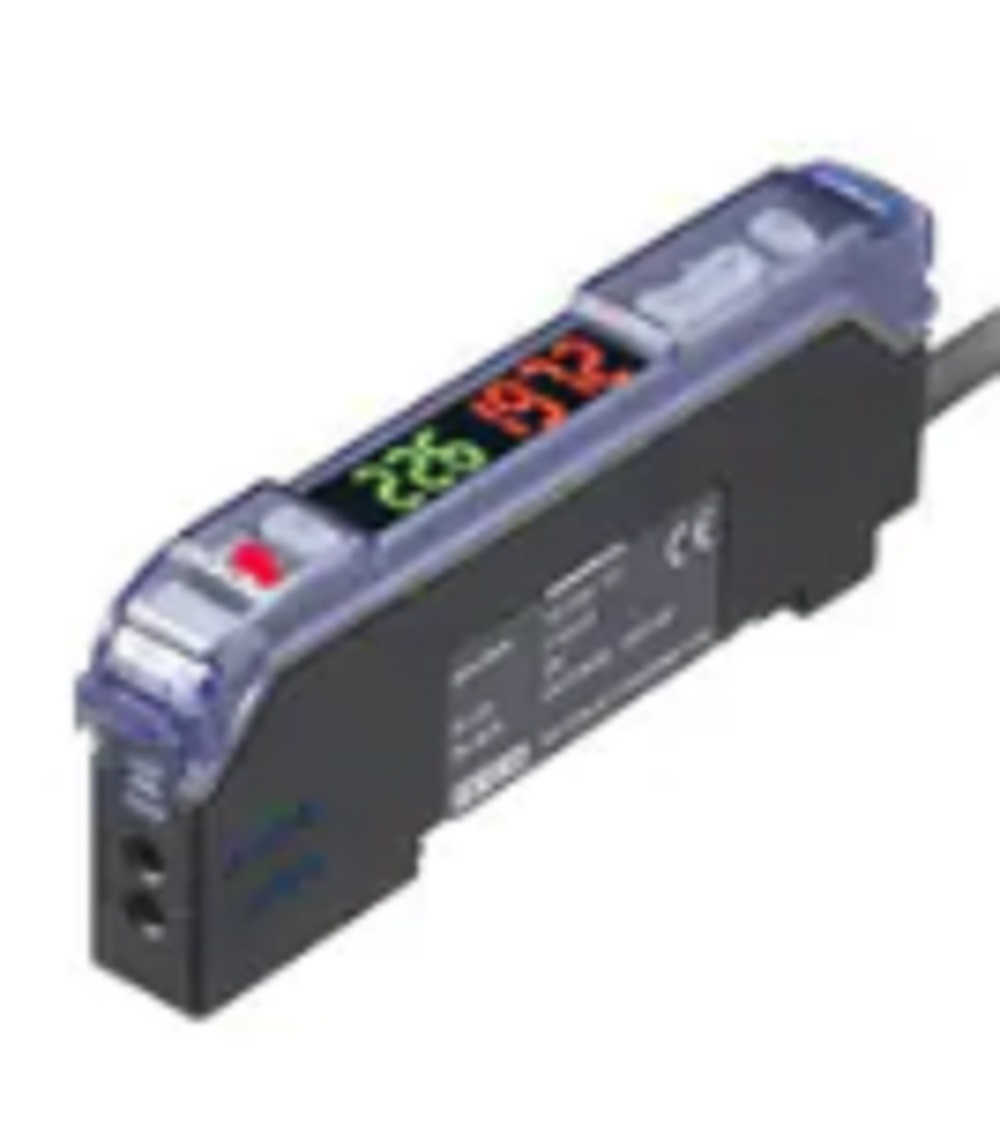 Keyence FS-V21 Digital Fiber Optic Sensor, Amplifier, Cable Type, Main Unit, NPN - Image 1