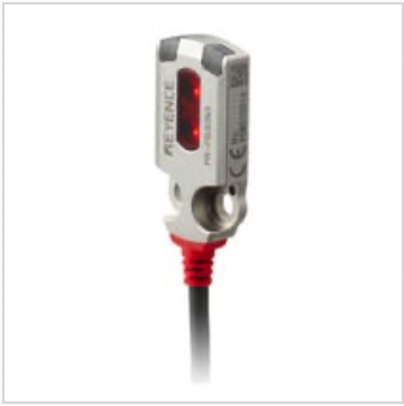 Keyence PR-FB30P3 Miniature Photoelectric Sensor, Flat Reflective, Cable, 30mm - Image 1