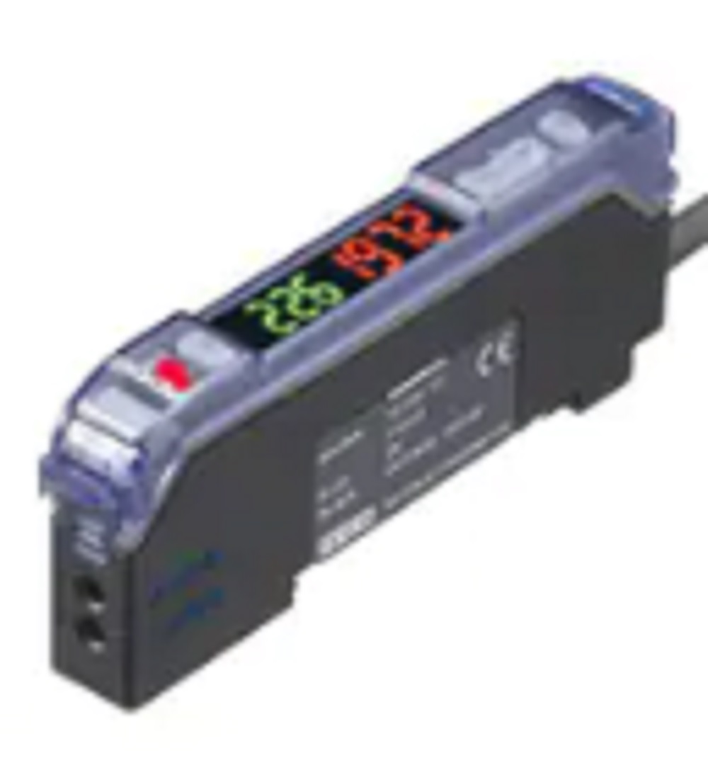 Keyence FS-V21RP Digital Fiber Optic Sensors, Fiber Amplifier, Cable Type, Main Unit, PNP - Image 1