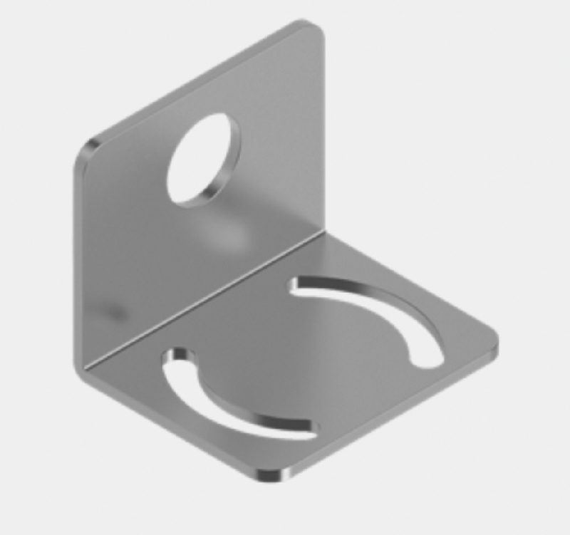 Banner SMB700 16640 Sensor Bracket Right Angle Mounting, Material 11 Gauge SS - Image 1