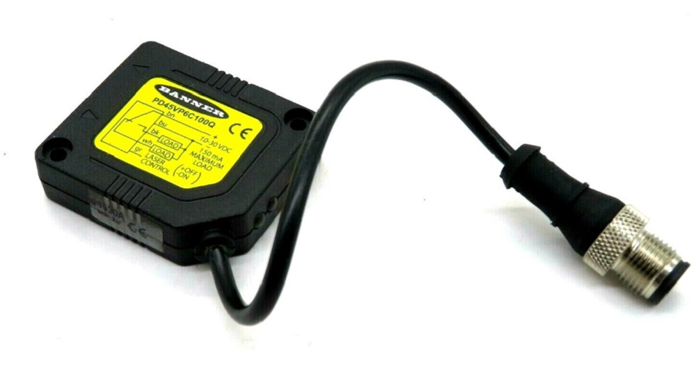 Banner PD45VP6C100Q 46289 PicoDot Convergent Laser Sensor, Focal Point 102 mm - Image 1