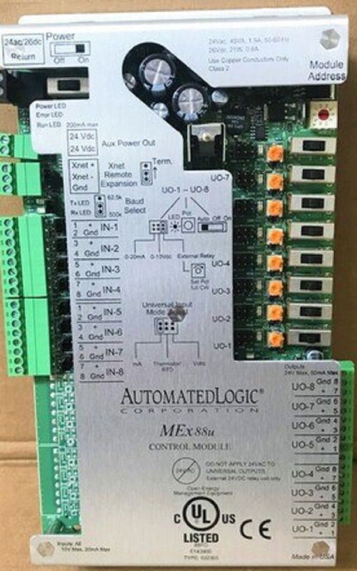 ALC Automated Logic Corp MEx88U ME-Line Multi-Equipment I/O Expander Module - Image 1