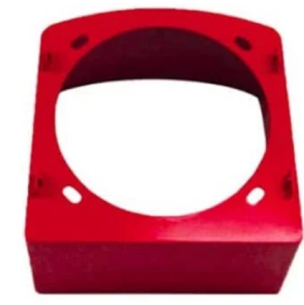 Simplex 4905-9941 Red Deep Surface Mount Adapter Skirt for Wall Mount Speaker - Image 1