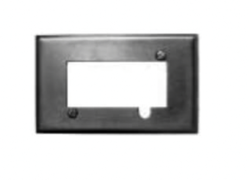 Johnson Controls TE-1800-9600 Stainless Steel Wallplate for 4000 Series Brackets - Image 1