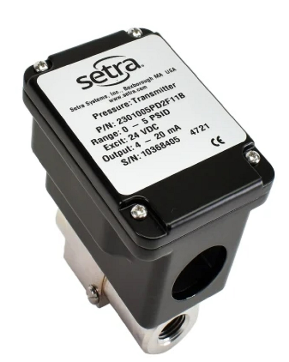 Setra 2301005PD2F2DB 230 Wet-Wet Differential Pressure Transmitter, 0-5 psid - Image 1
