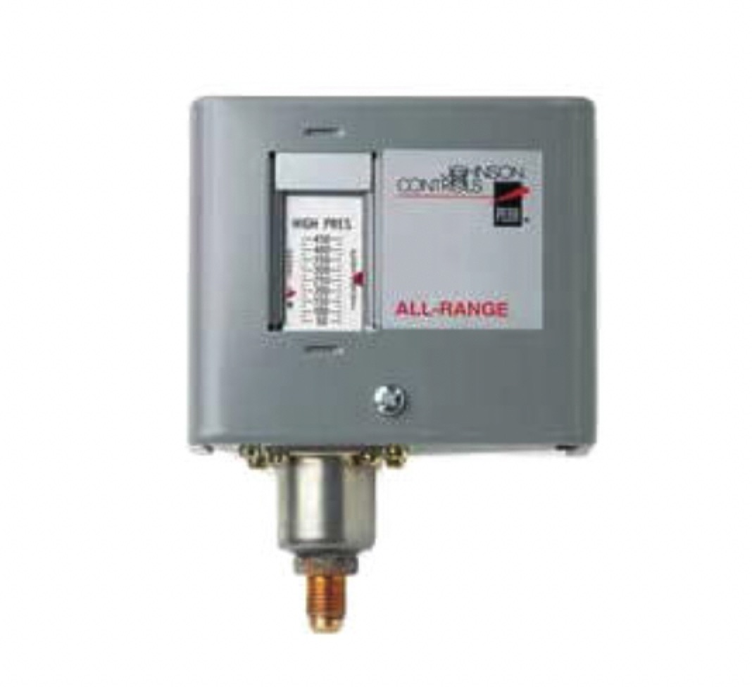 Johnson Controls P170DA-1C 1/4" Male Flared Manual Reset Pressure Control - Image 1