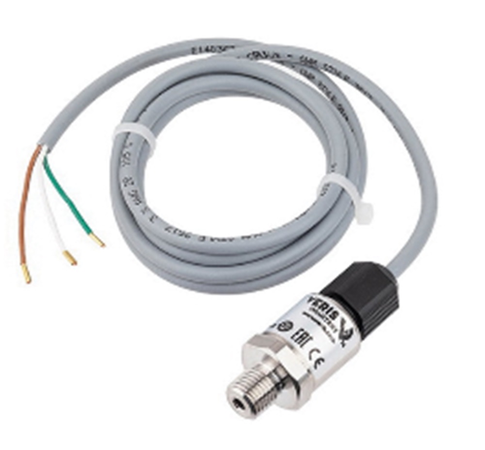 Veris PG07AM 316L Wetted 4 to 20 mA Statis Gauge Pressure Sensor, 0 to 100 psig - Image 1
