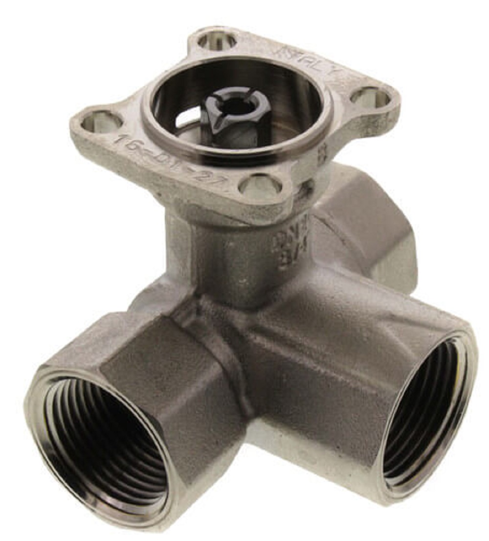 Belimo B318 3/4" B3 Series, 3-Way Control Brass Valve w/SS Ball Stem (7.4 Cv) - Image 1