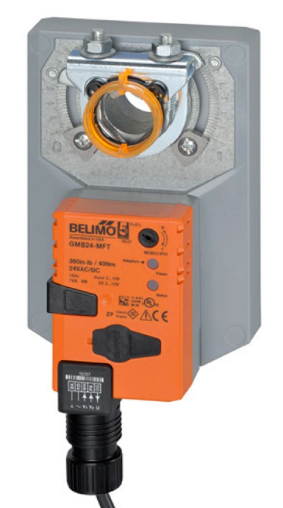Belimo GMB24-MFT Damper Actuator, 360 in-lb 40 Nm, Non Fail-Safe, 2...10 V - Image 1
