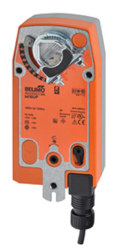 Belimo NFBUP Actuator, 90in-lb 10Nm, Spring Return, AC 24-240 V / DC 24-125 V - Image 1