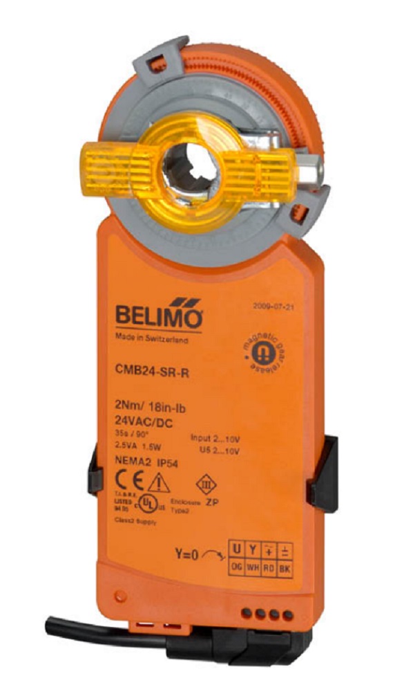 Belimo CMB24-SR-R Actuator, 18 in-lb 2 Nm, Non Fail-Safe, 2...10 V, Modulating - Image 1