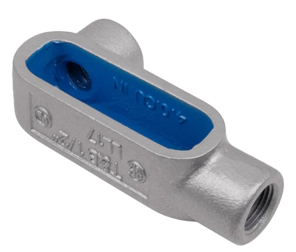 Thomas and Betts LL47 1-1/4 Inch Form 7, LL Conduit Body, Body Material Iron - Image 1