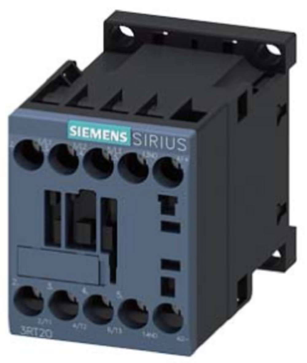 Siemens 3RT2017-1BB41 Power Contactor, AC-3 12 A, 5.5 kW / 400 V 1 NO, 24 V DC - Image 1