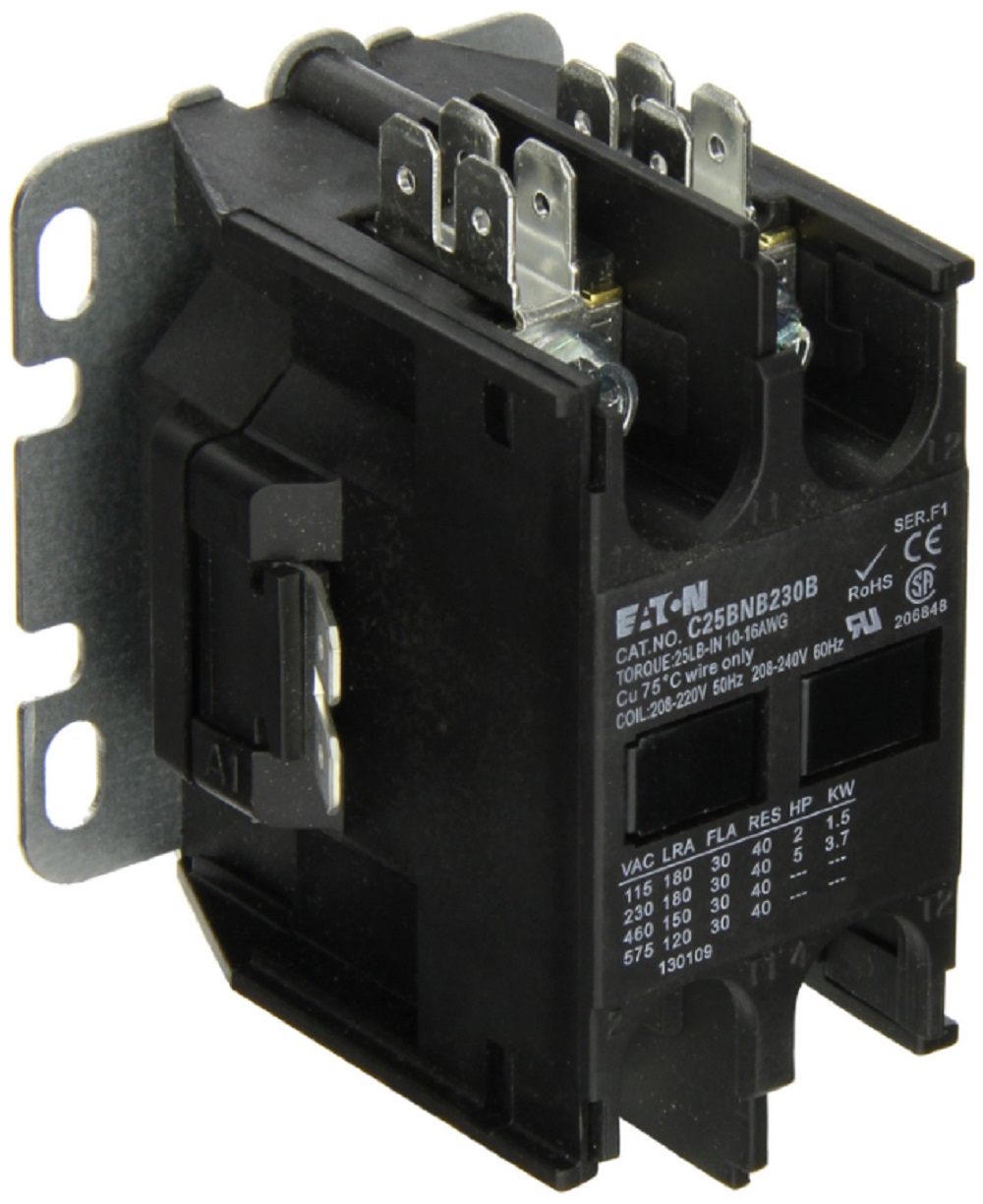 Eaton C25BNB230B Definite Purpose Contactor Non-Reversing 2P 30A 240V 5HP B Frme - Image 1