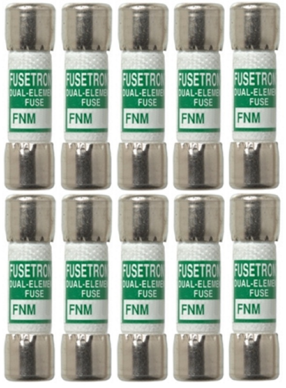 Cooper Bussmann Buss FNM-1 Dual Element Fuses, 250VAC 1A, Pack of 10 - Image 1