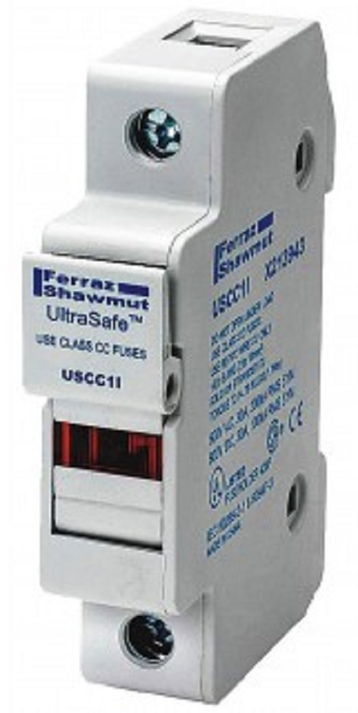 Mersen Ferraz Shawmut USCC1I Class CC Fuseholder, 1-Pole, UltraSafe Fuse Holder - Image 1