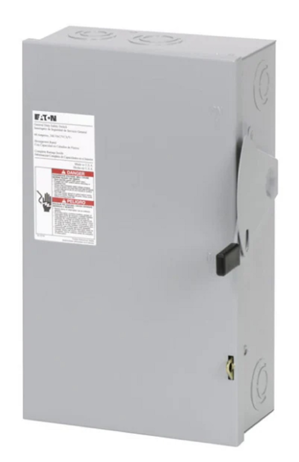 Cutler-Hammer Eaton DG222NRB Safety Switch General Duty 2P 60A 240V 50/60Hz - Image 1
