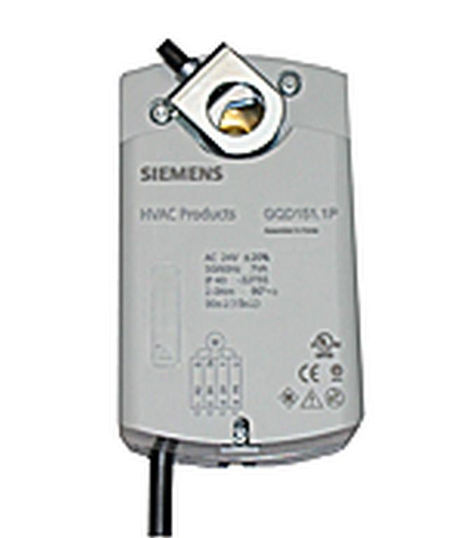 Siemens GQD151.1P Spring Return Rotary, 20 lb-in, 24Vac/dc, 2-10 Vdc Control - Image 1