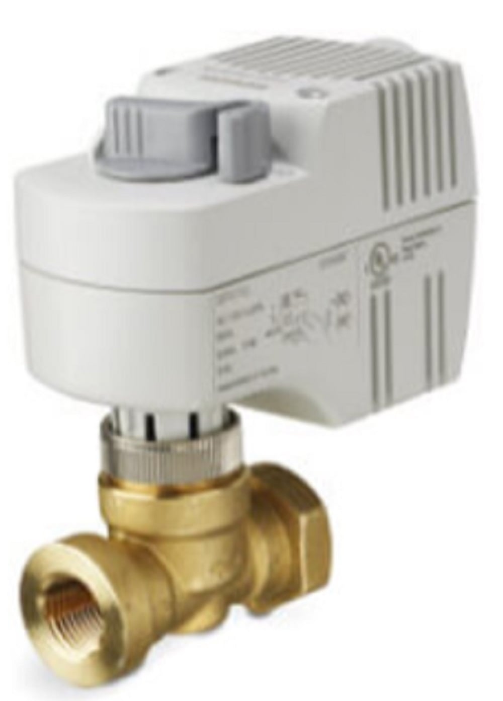 Siemens 243-00211 1/2" NPT 2-Way Normally Open Zone Valve SR Fail Safe Actuator - Image 1