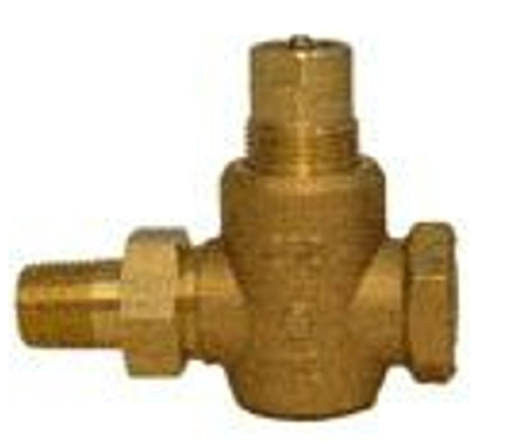 Siemens 599-02011 1/2" 2-Way N/C Brass Globe Valve Body, Female x Union Male - Image 1
