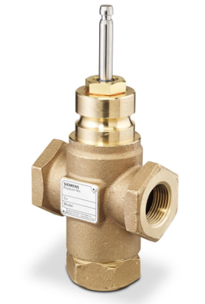 Siemens 599-03147 3-Way 1/2" Flowrite Valve, Cv 4.0, Stainless Steel Trim, F x F - Image 1