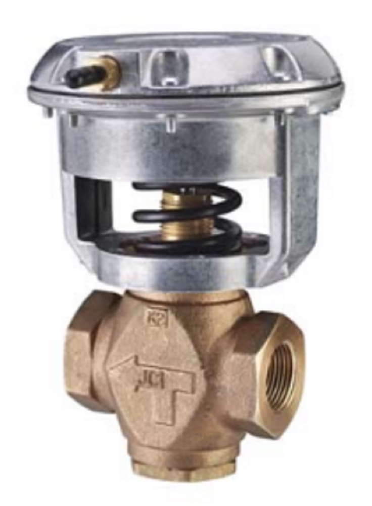 Johnson Controls VG7243GT+3008B 2-Way 1/2" Cast Bronze Control Valve, Cv 4.6, NO - Image 1