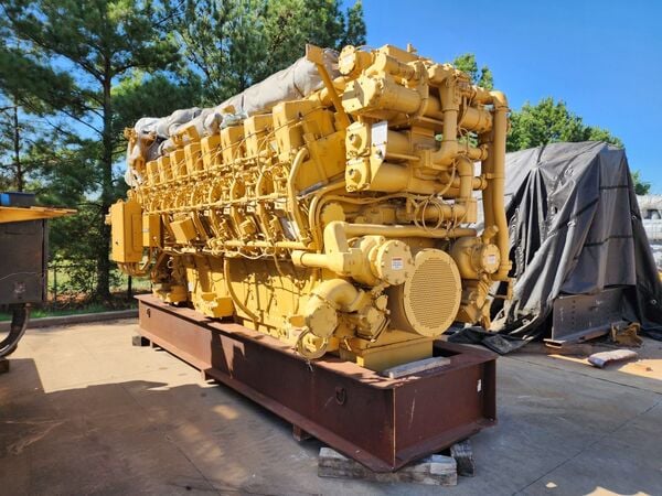 4735 HP @ 1000 RPM, Caterpillar #G3616, Natural gas compression engine fully overhauled - Image 1