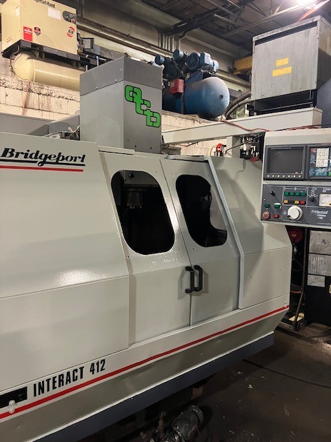 Bridgeport #Interact-412, vertical machining center with Fanuc OM Control, 1997 - Image 1