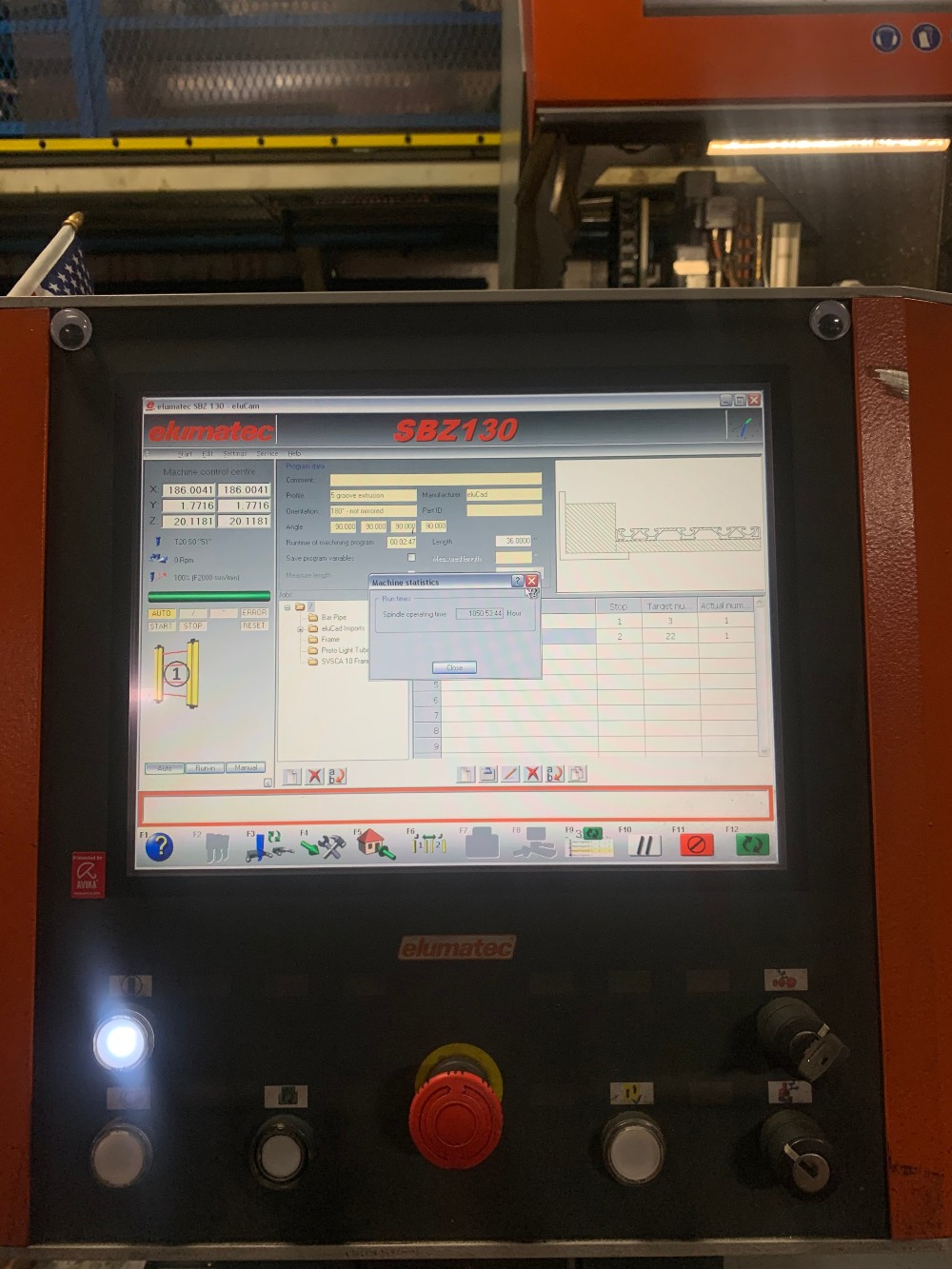 Elumatec #SBZ-130-8.5M, profile machining centre, high speed spindle, 2013 - Image 8