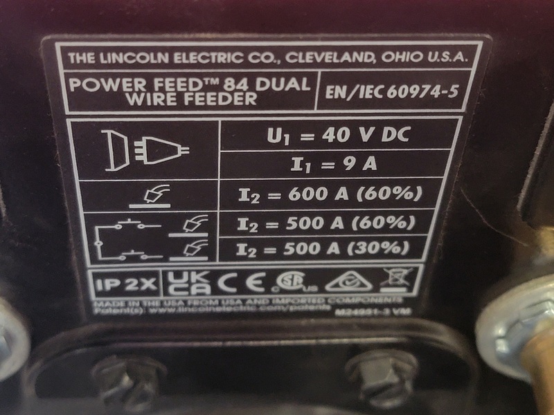 Lincoln Electric #Flextec-350X, welder with 84 dual wire feeder - Image 5