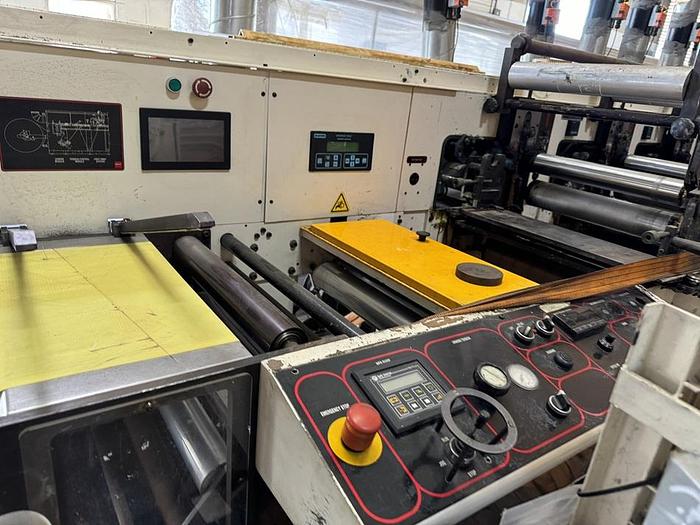 Nilpeter #FB4300, 15" wide 8-color flexo press, 1 die cutting station, gas drying, complete - Image 4
