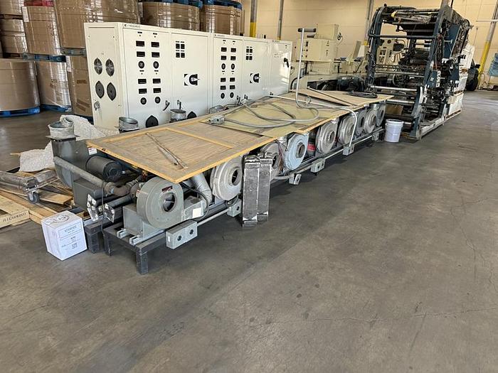 Nilpeter #FB4300, 15" wide 8-color flexo press, 1 die cutting station, gas drying, complete - Image 8
