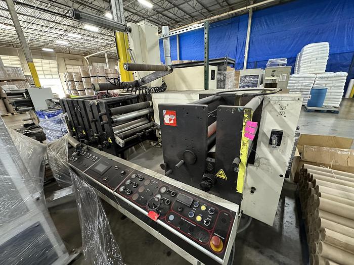 Nilpeter #FB4300, 15" wide 8-color flexo press, 1 die cutting station, gas drying, complete - Image 10