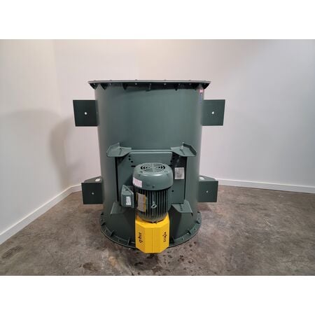 6715 cfm @ 1 WG S.P., New York Blower, tubular centrifugal blower, 3 HP Baldor Reliance motor, 460 V. - Image 3