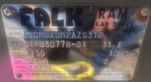 Falk #500MDXDM2AZS312, gear reducer, 31.20 ratio, unused - Image 2