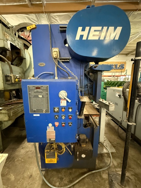 45 Ton, Heim #45-10, flanged bed mechanical press brake, 10' overall, 110" between housing, 2" stroke, 12" - Image 4