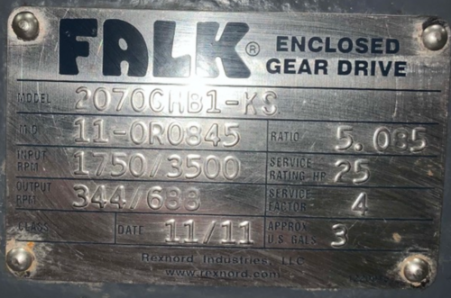 Falk #2070GHB1-KS, gear reducer, 5.08 ratio, unused - Image 2
