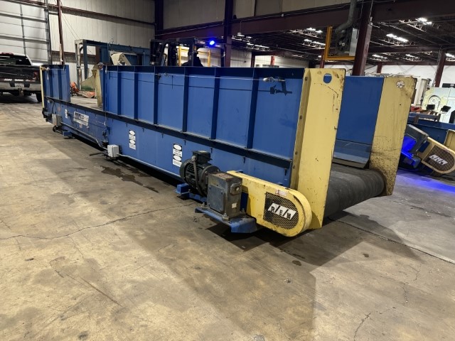 48" wide x 23' long, REM #TRC-23, transfer belt conveyor w/ stand, 35" high walls, 3 HP w/ gearbox - Image 8