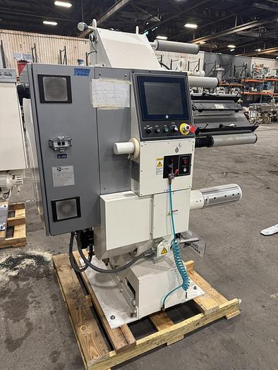 12" Doctor Machine, Accraply Standford #DM12, fife web guide, splice table, 1640 FPM, 2019 - Image 1
