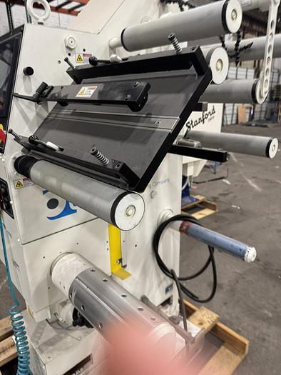 12" Doctor Machine, Accraply Standford #DM12, fife web guide, splice table, 1640 FPM, 2019 - Image 4