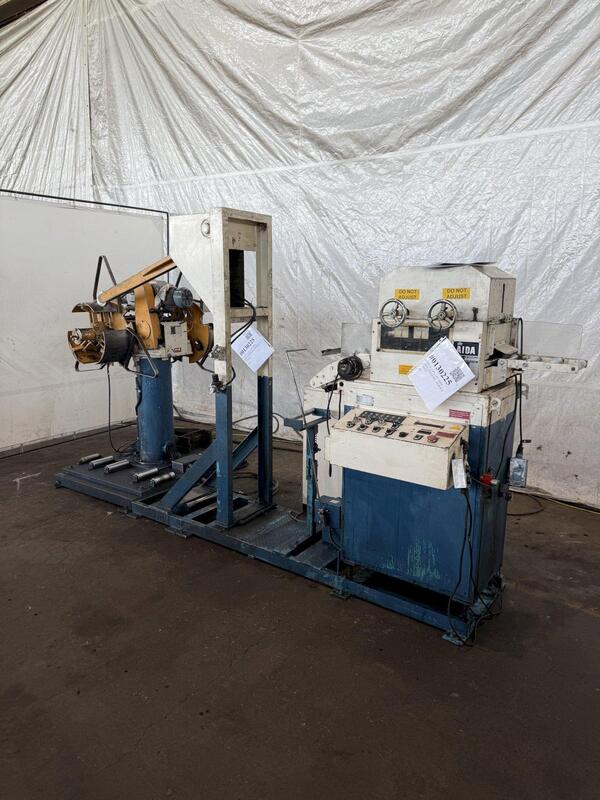 1100 lb. Aida #LMU 15-15 / LF1516NC, Coil Feed Lines, 5.9" W, 47.24" OD, 18.5"-20.5" ID,.05" thick - Image 3