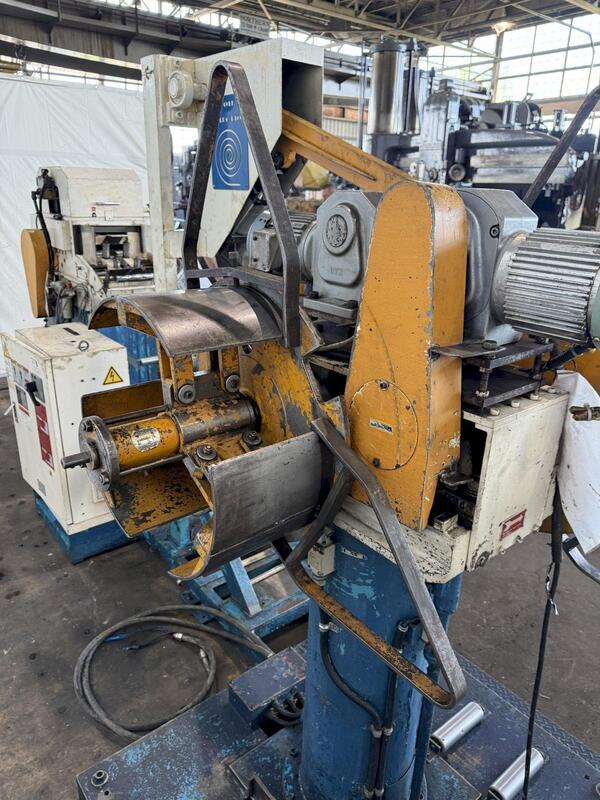 1100 lb. Aida #LMU 15-15 / LF1516NC, Coil Feed Lines, 5.9" W, 47.24" OD, 18.5"-20.5" ID,.05" thick - Image 9