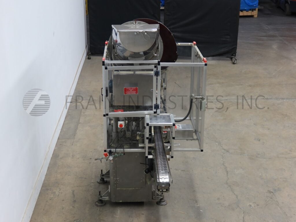 Resina #S30, automatic single head chuck capper, capacity hopper with disc pin sorter, capacity chute - Image 4
