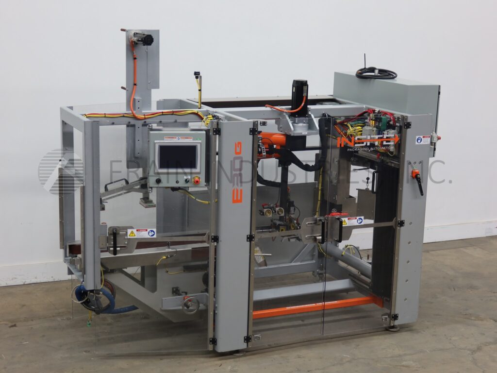 Insite Packaging Automation #E30G, automatic, case erector, bottom hot melt glue sealer, 5-30 cases per minute - Image 1