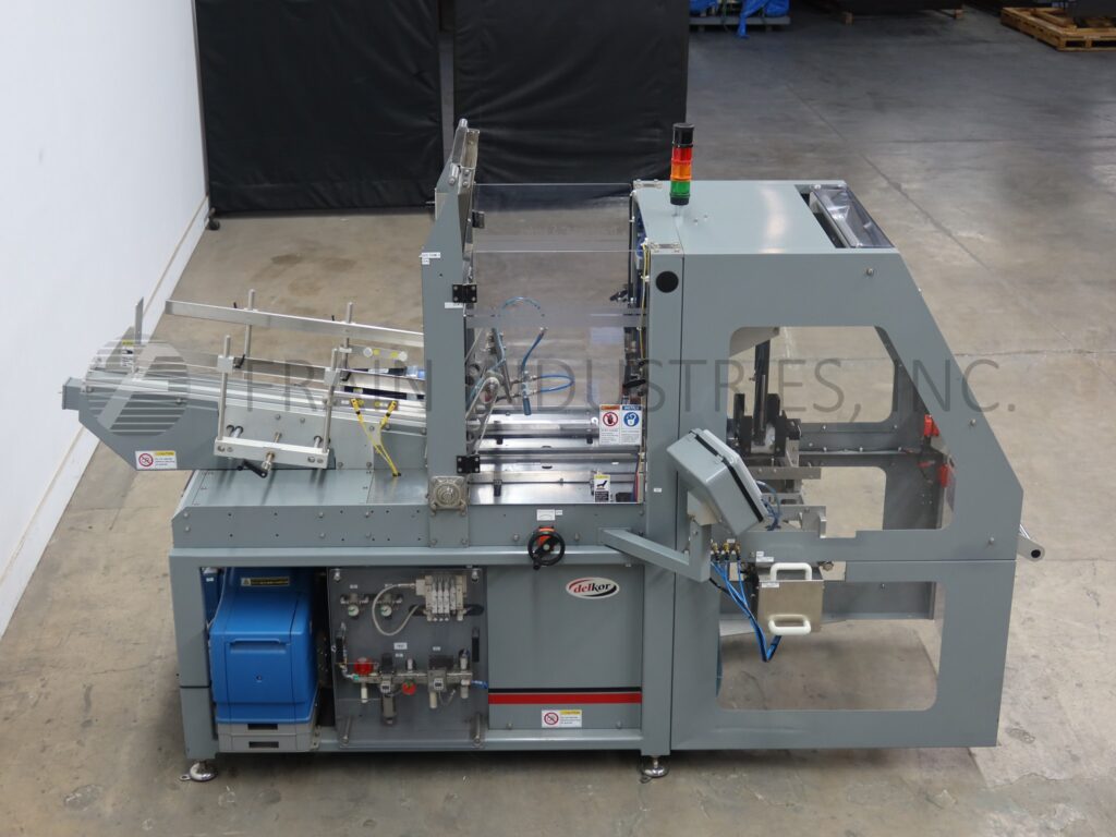 Automatic single head tray former, Delkor #TFL, hot melt glue sealer, 10-60 trays per minute - Image 3