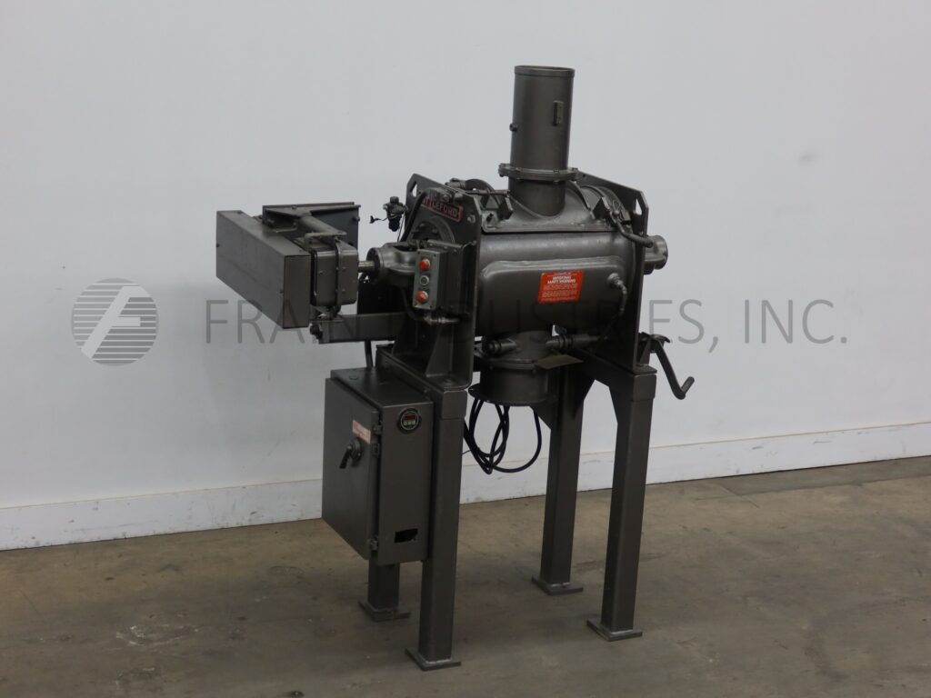 2.1 cu.ft. Littleford #FM100, 304 Stainless Steel mixer, 20" dia. x 26" long chamber, lift up / clamp down - Image 1