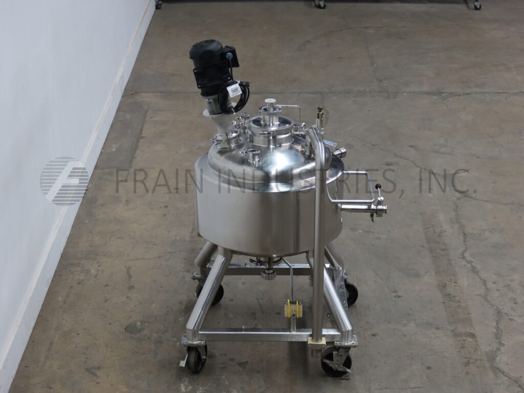 35 gallon Pure-Flo MPC tank reactor, 316L Stainless Steel jacketed & internal pressure reaction tank, 24" - Image 4
