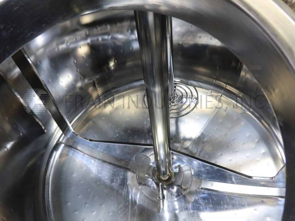 171 gallon DCI #650L, Stainless steel jacketed vacuum tank, 48" ID x 28" straight wall, dish bottom - Image 2